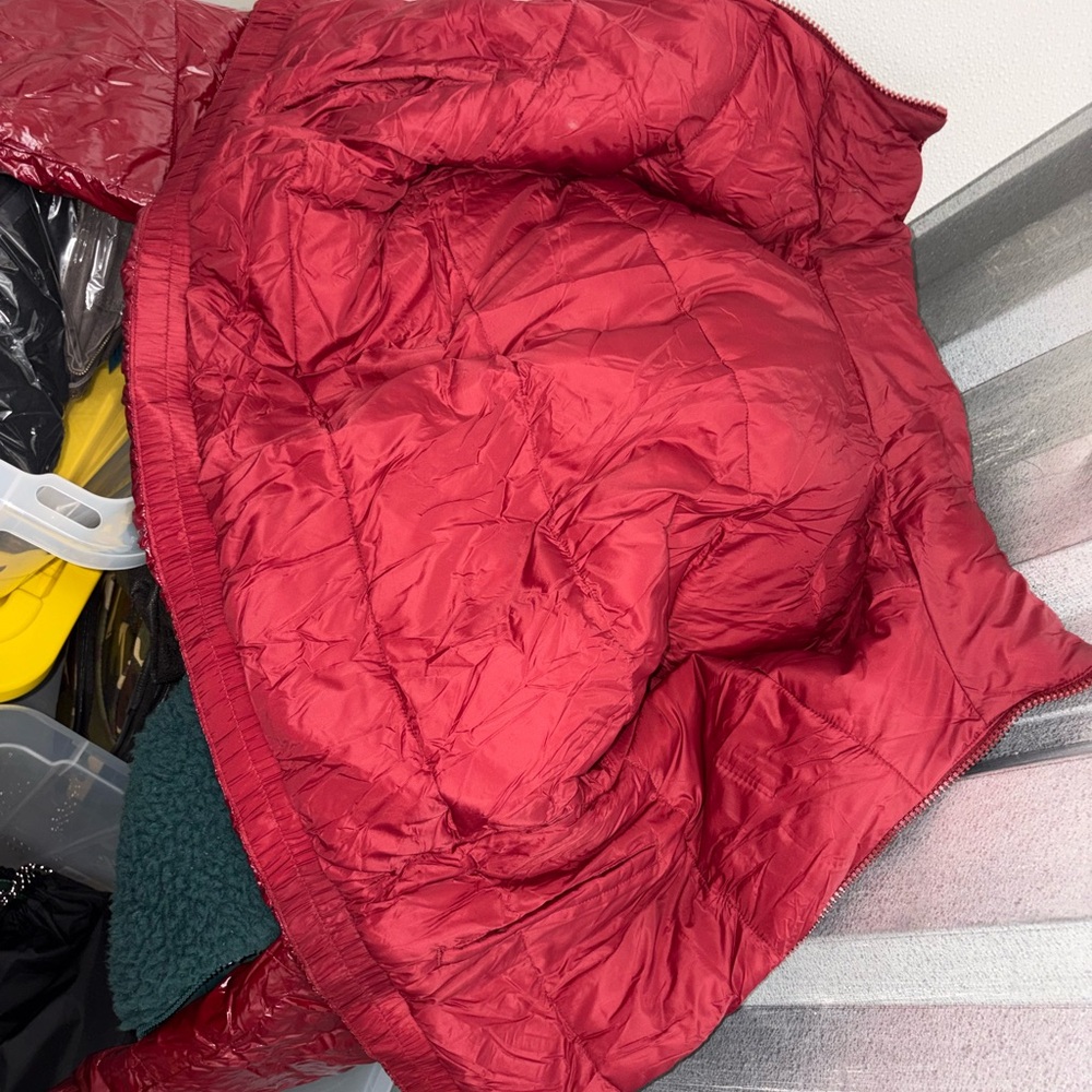 Women's Ruby Red Puffer Jacket - image 6